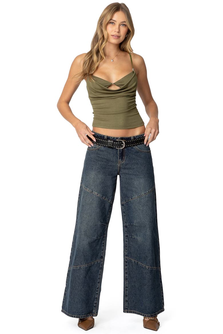 Laney Low Rise Wide Leg Jeans, Alternate, color, BLUE