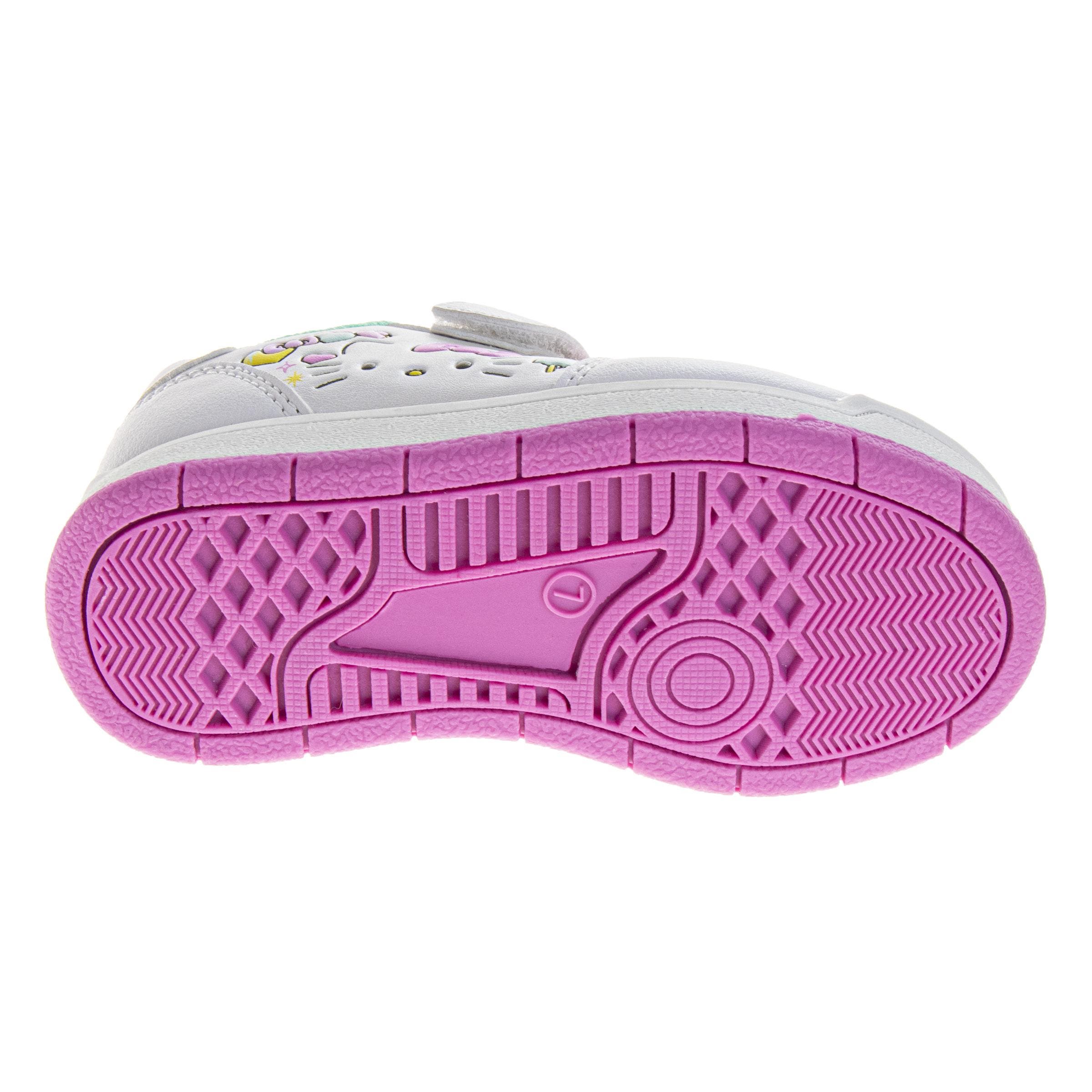 Sanrio Hello Kitty Sneakers for Girls  Velcro Easy SlipOn Casual Comfort, Alternate, color, White
