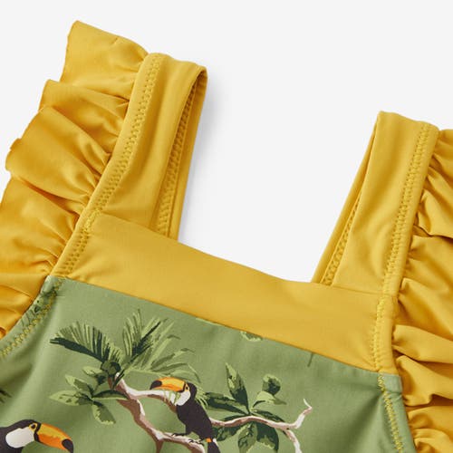 Milkbarn Ruffle Square Neck Swimsuit