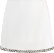 Alice + Olivia Rubi Embellished Micro Miniskirt