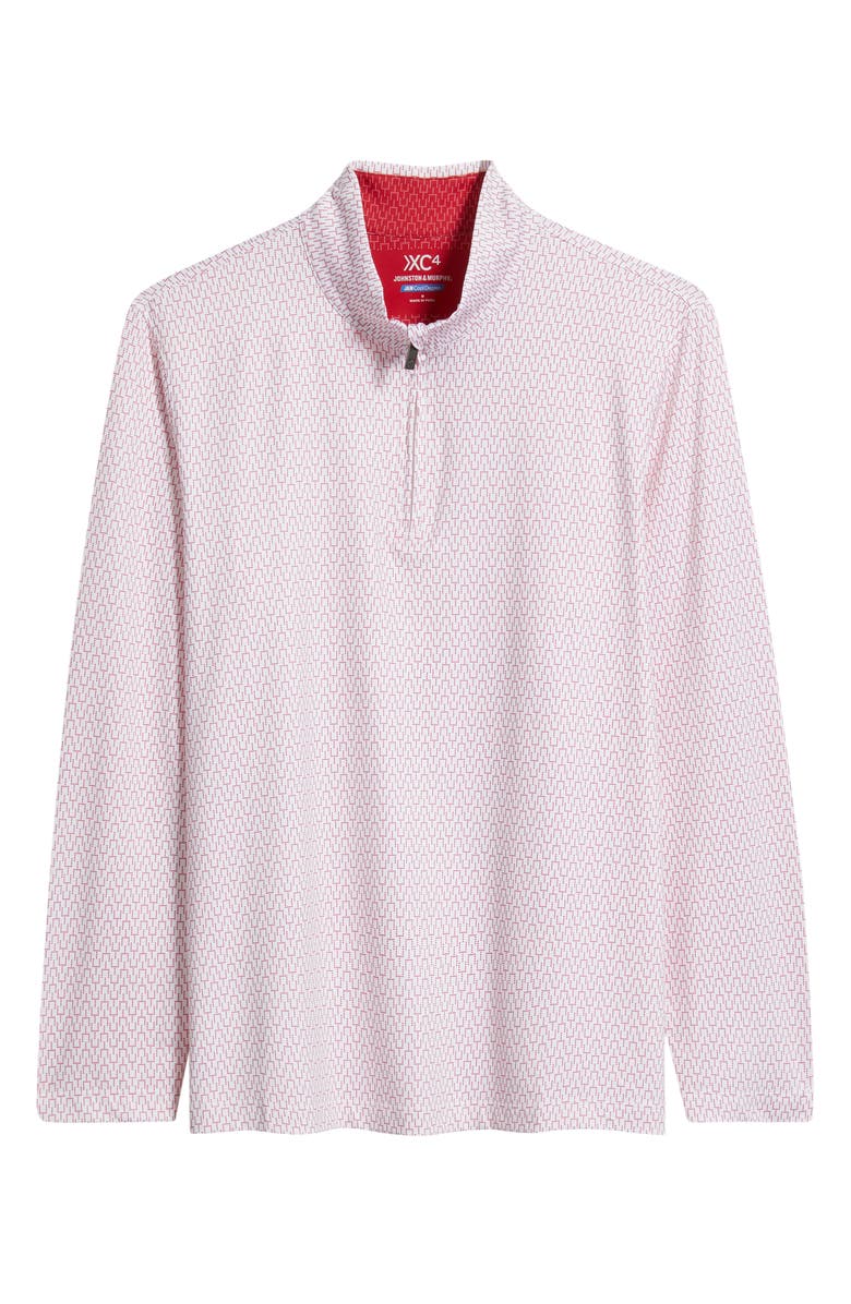 Johnston & Murphy XC+<sup>™</sup> Performance Game Day Quarter-Zip Pullover, Main, color, Red