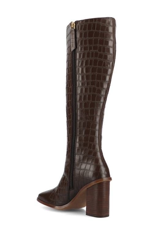 Journee Signature Tamori Leather Boot In Brown