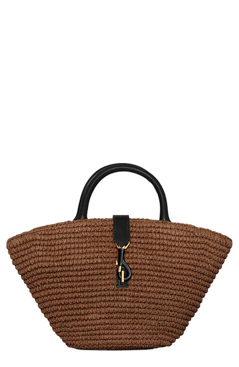 Mini Megan Woven Fan Tote