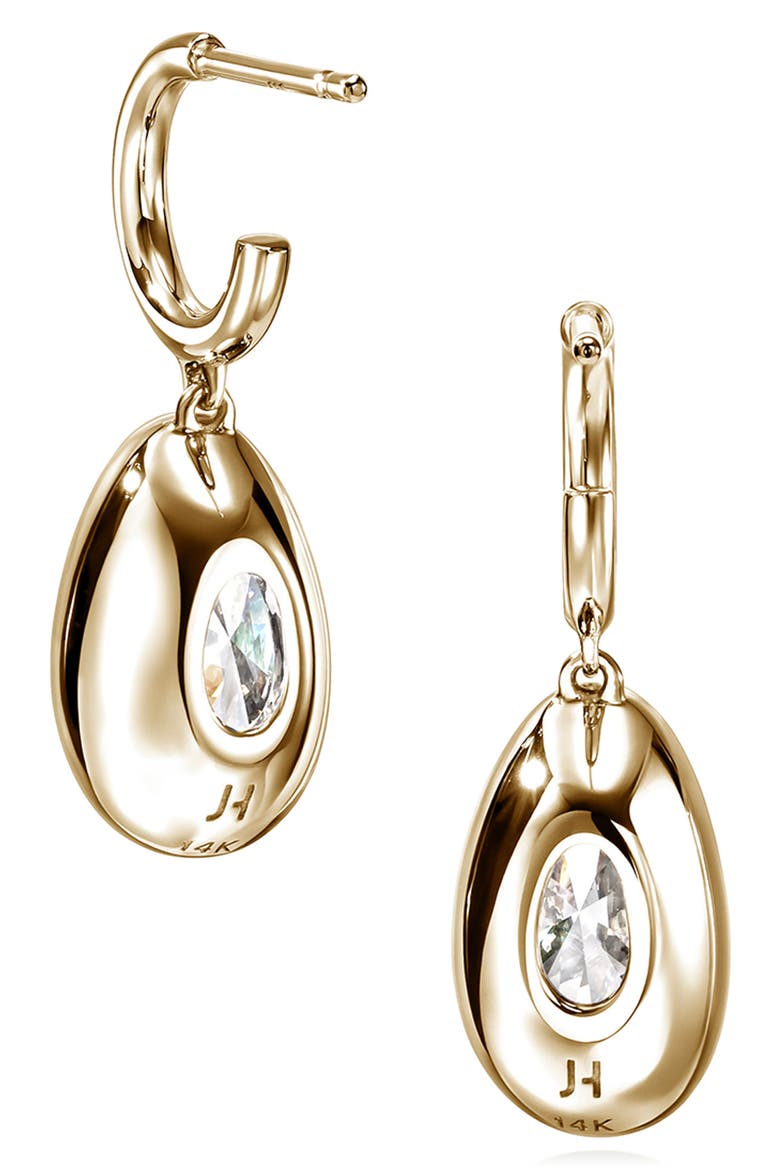 JH Lovestruck™ Hoop Earrings, 14K Gold, Lab-Grown Diamond, 6.5TCW, Alternate, color, GOLD