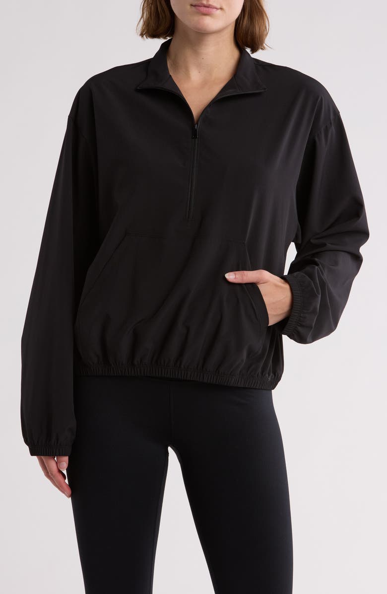 X by Gottex Quarter Zip Jacket, Main, color, Black