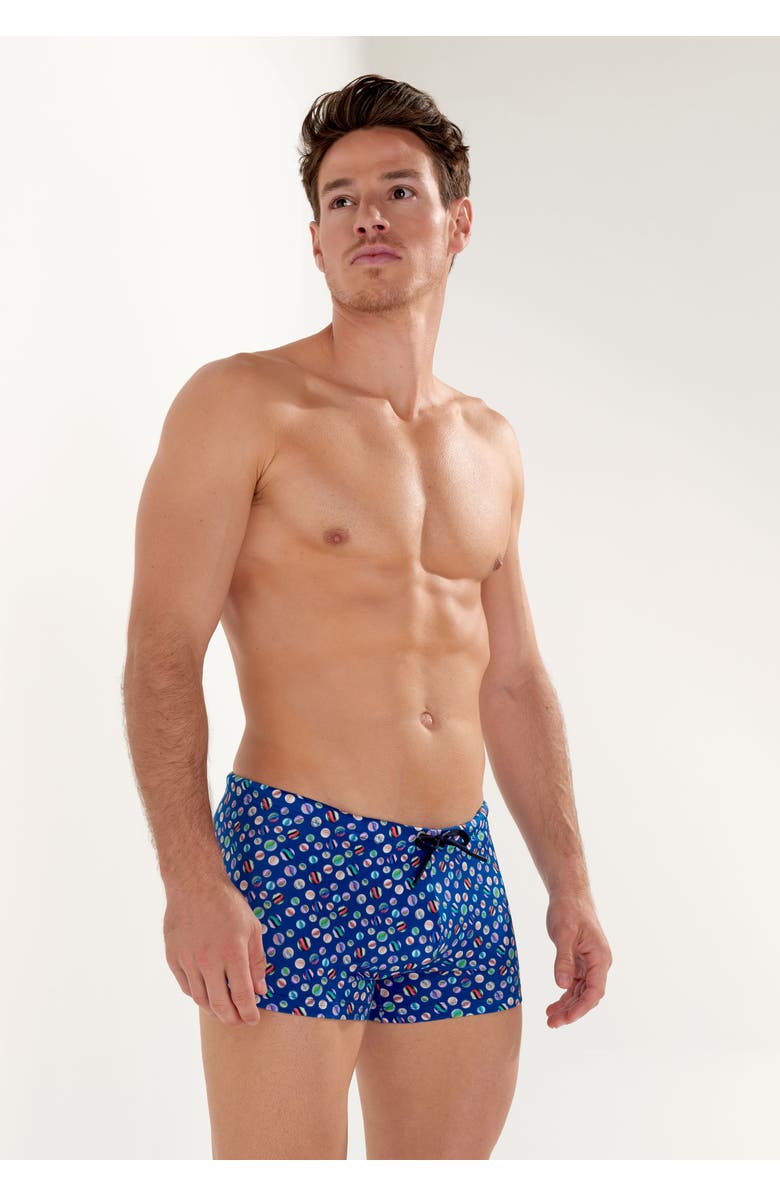 HOM Socoa Swim Shorts, Alternate, color, Navy Print