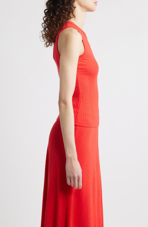 Wyeth Hayes Rib Tank In Red
