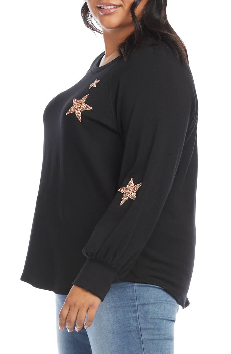 Karen Kane Embellished Sweatshirt, Alternate, color,