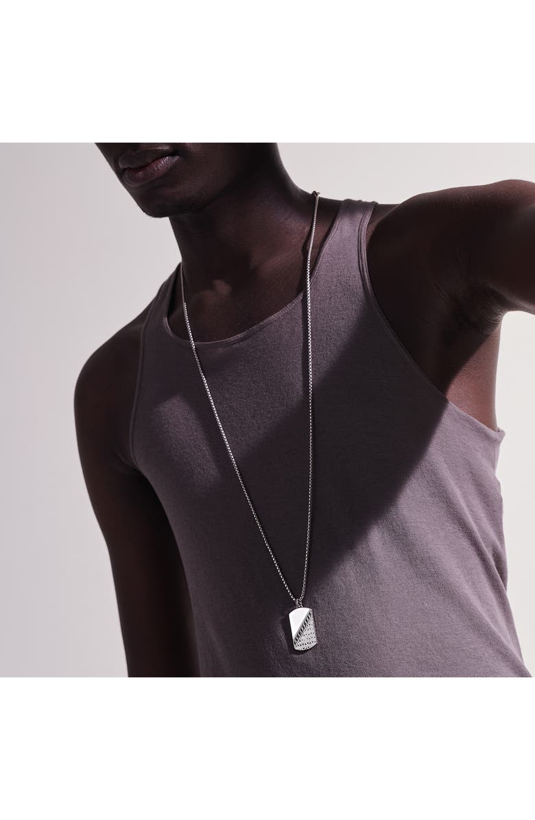 John Hardy Men's Classic Chain Dog Tag Pendant, Alternate, color,