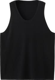MANGO Slim Fit Cotton Rib Tank