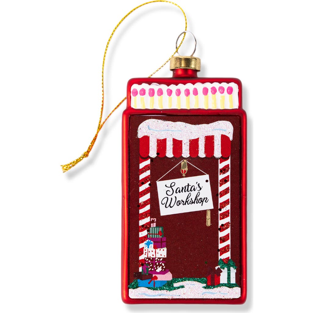 Furbish Matchbook Ornament In Red