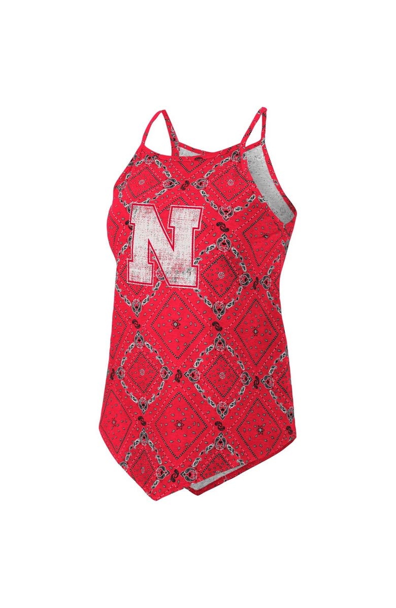 COLOSSEUM X WRANGLER Women's Colosseum x Wrangler Scarlet Nebraska Huskers Bandana Tank Top, Alternate, color, Scarlet