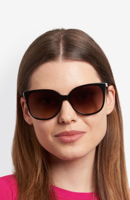 Kate Spade New York Kaysie 58mm Square Sunglasses In Black