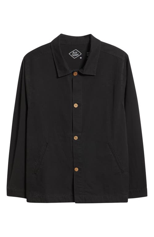 Alex Crane  Pac Organic Cotton Ripstop Shell Jacket In Black