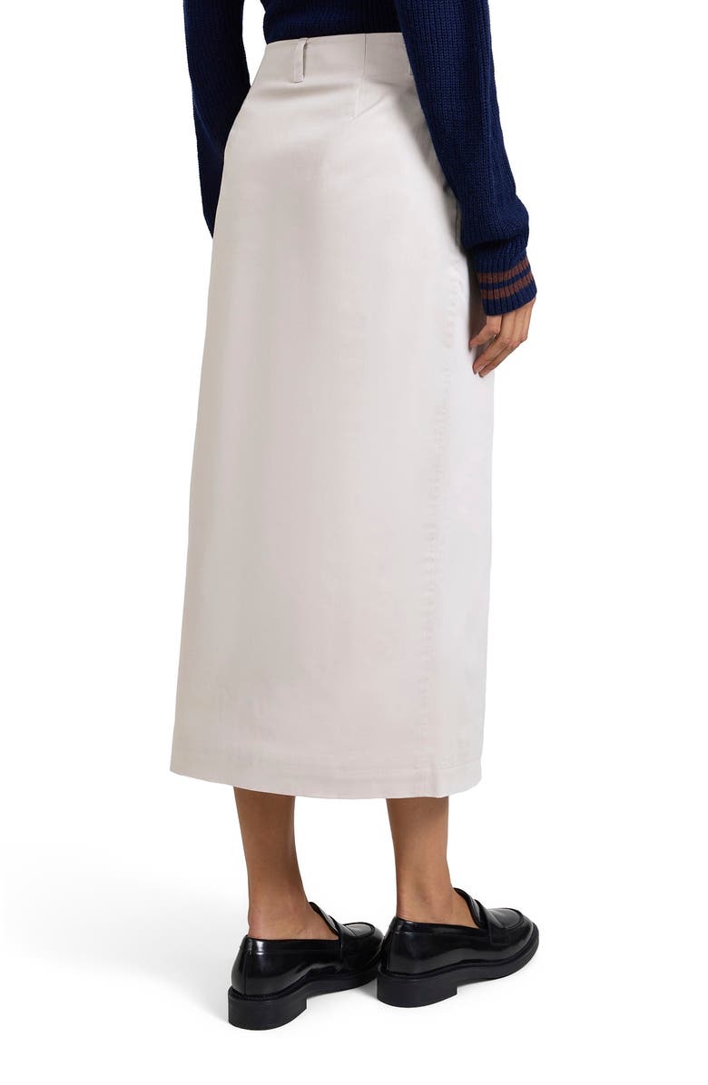 Onia Front Slit Midi Skirt, Alternate, color, 