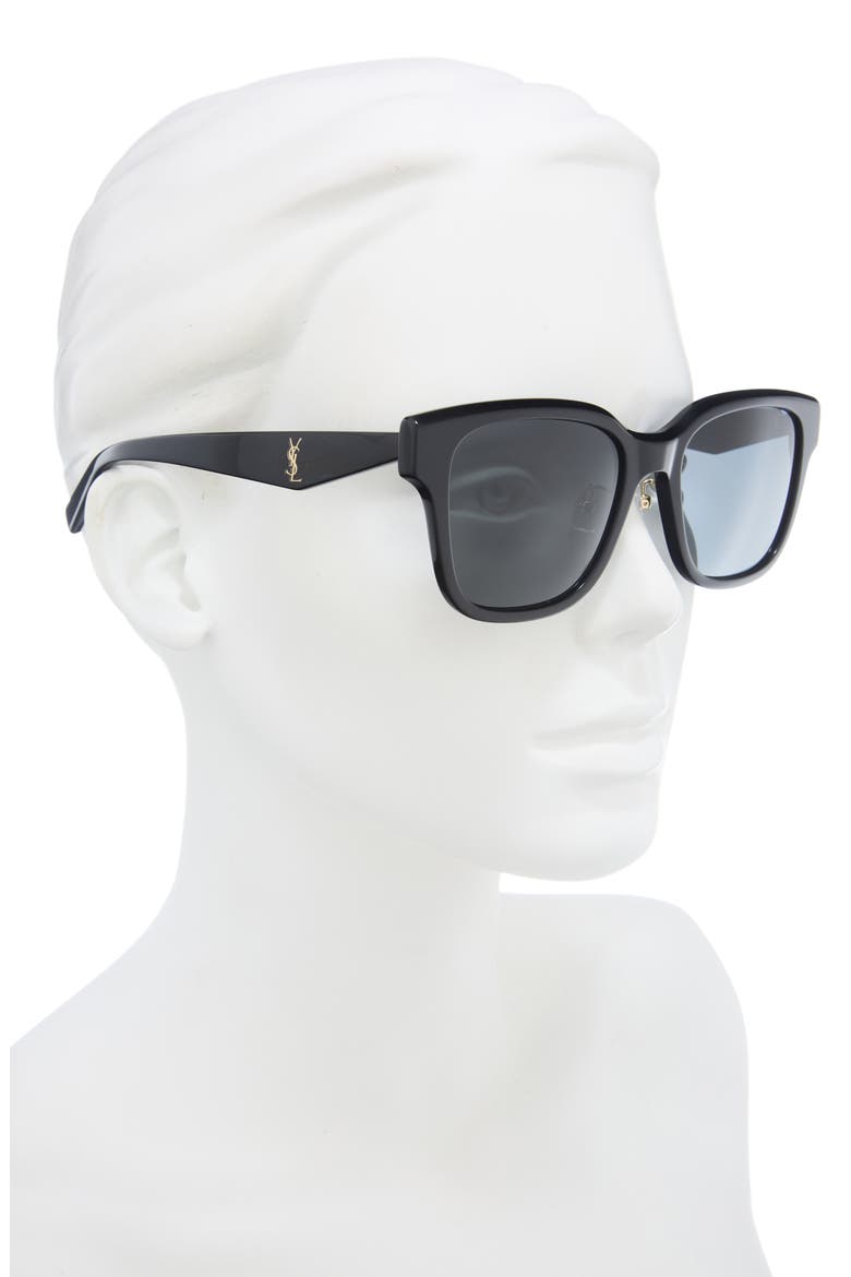 SL M173/K Square Sunglasses, Alternate, color, BLACK