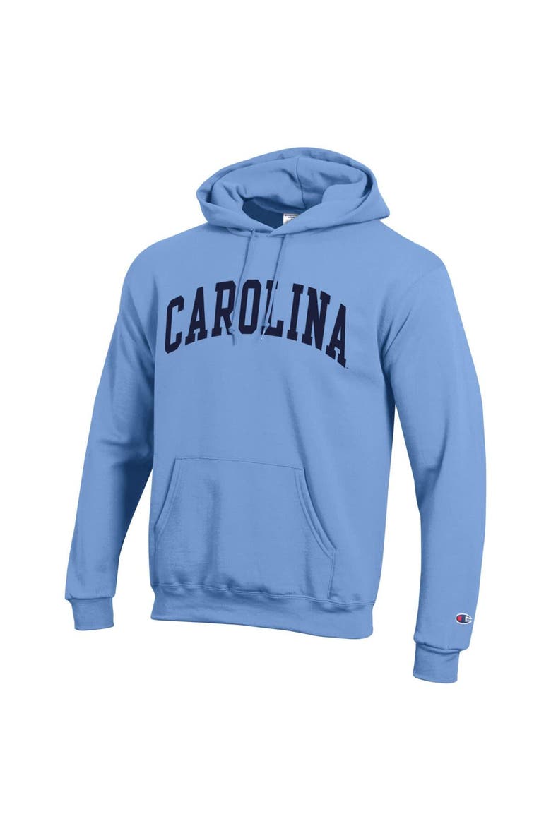 Men's Champion  Carolina Blue North Carolina Tar Heels Basic Arch Fleece Pullover Hoodie, Alternate, color, Light Blue