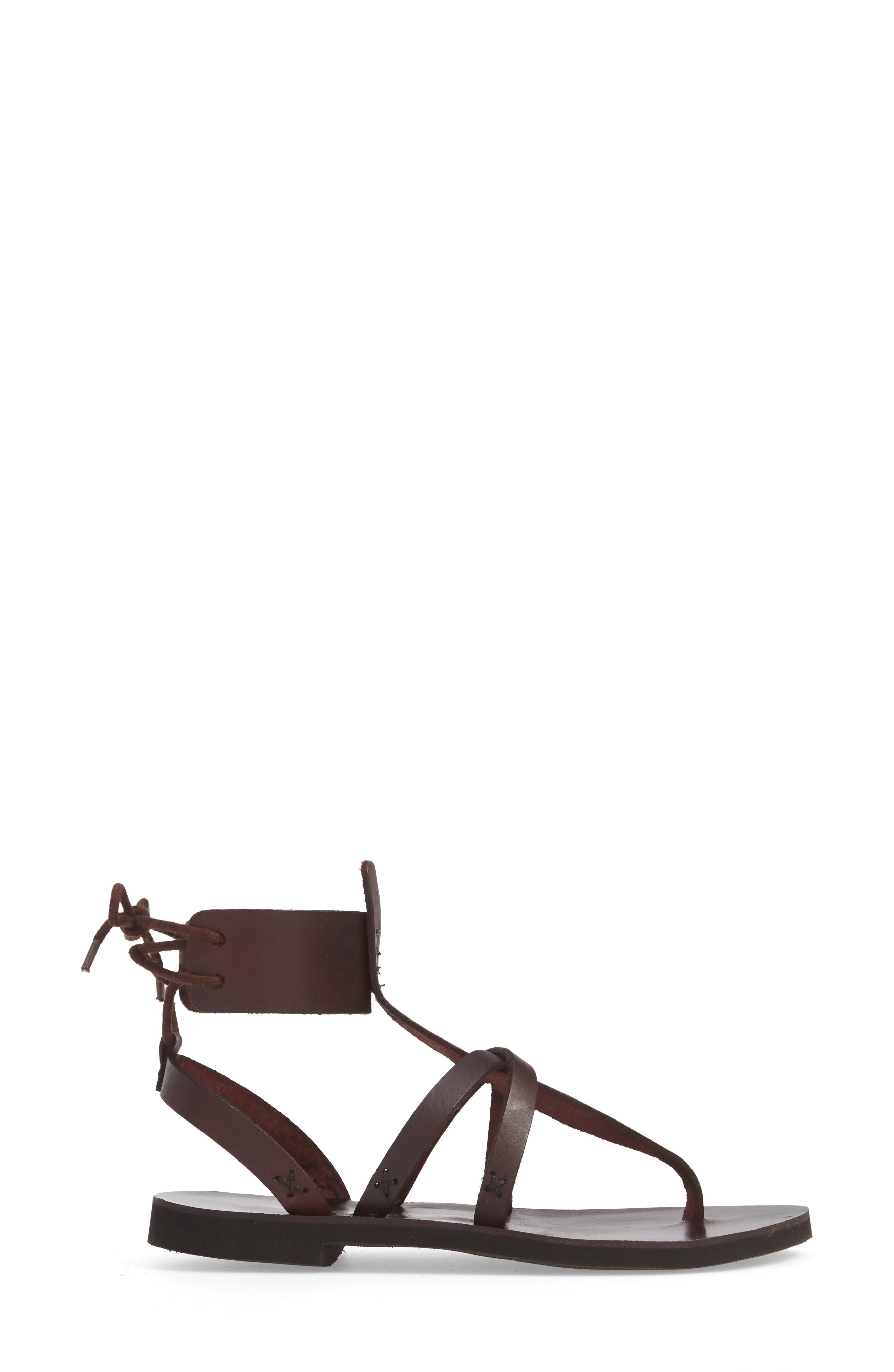 Free People Vacation Day Sandal, Alternate, color, Dark Red