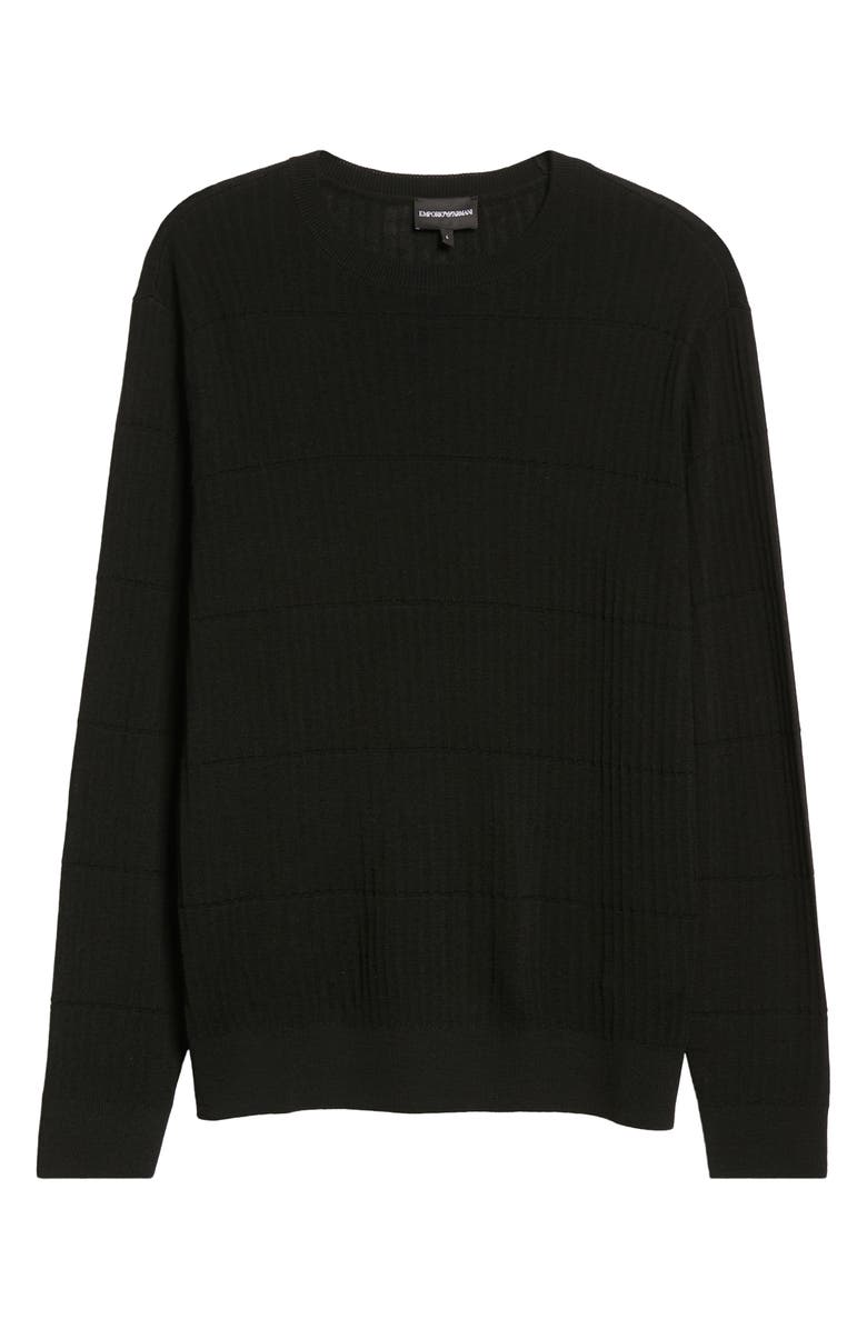 Emporio Armani Virgin Wool Rib Sweater, Alternate, color,