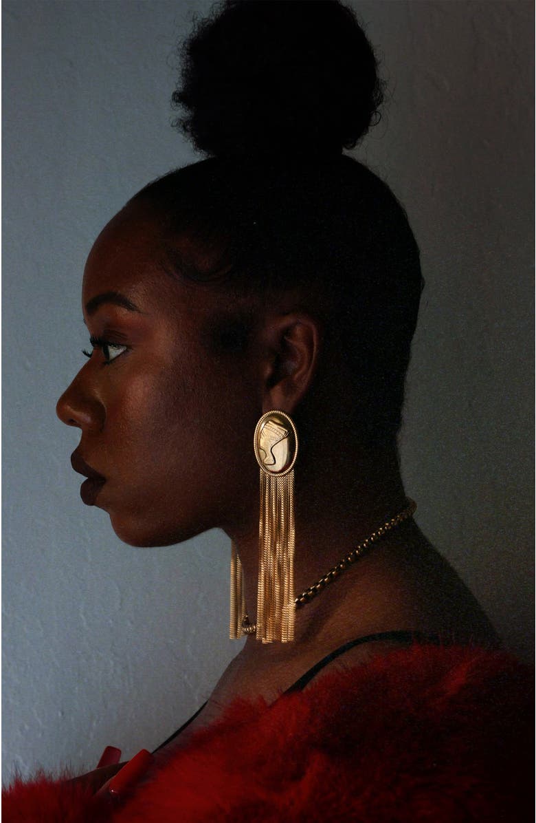 Sucré Couture Neffie Fringe Earrings, Alternate, color, 