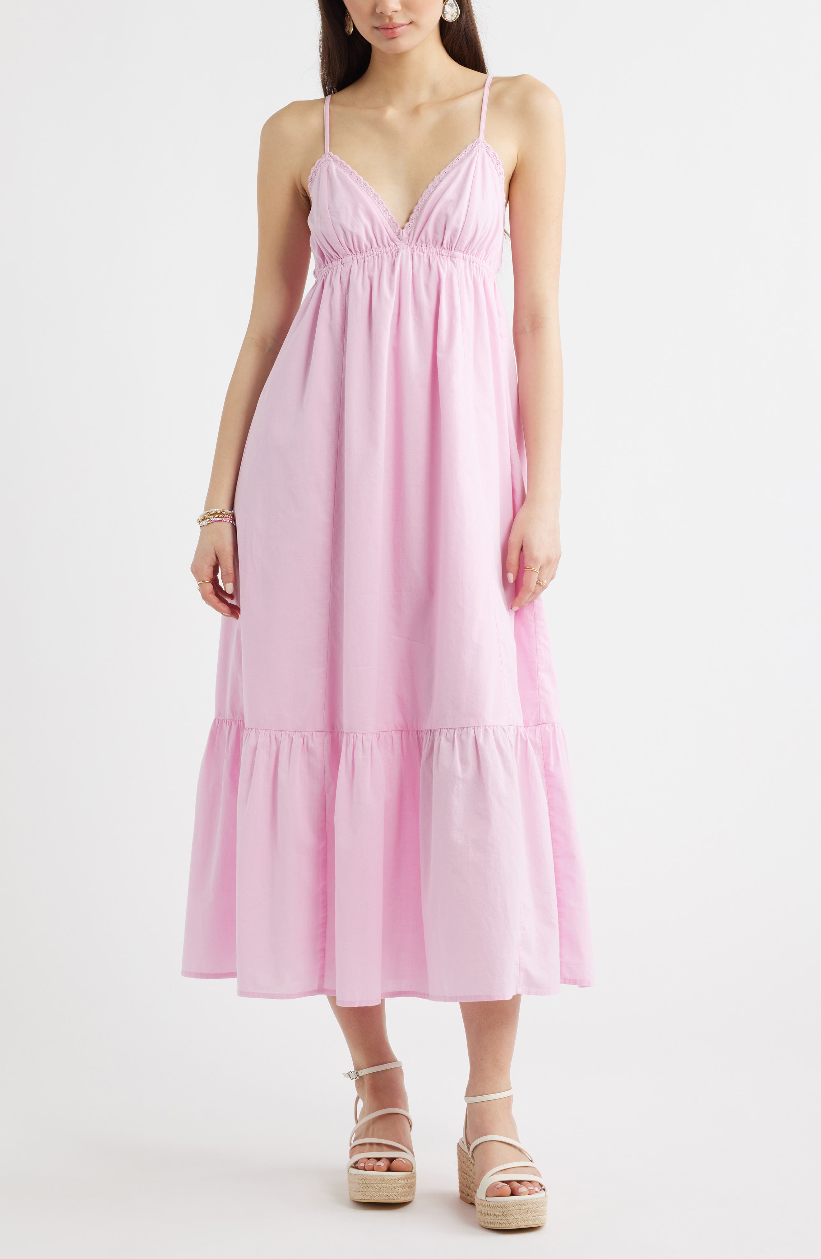 Ruffle Hem Cotton Maxi Dress - image 5