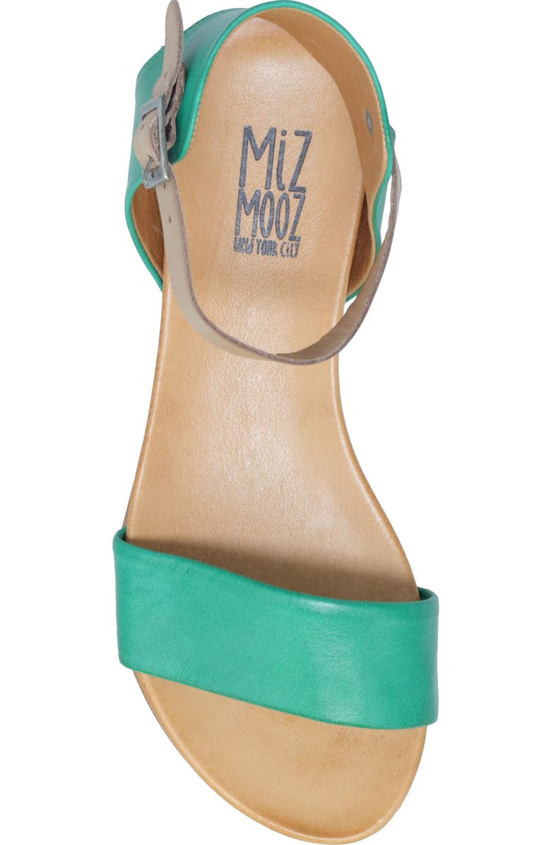 Miz Mooz Alanis Flat Sandal, Alternate, color, Emerald