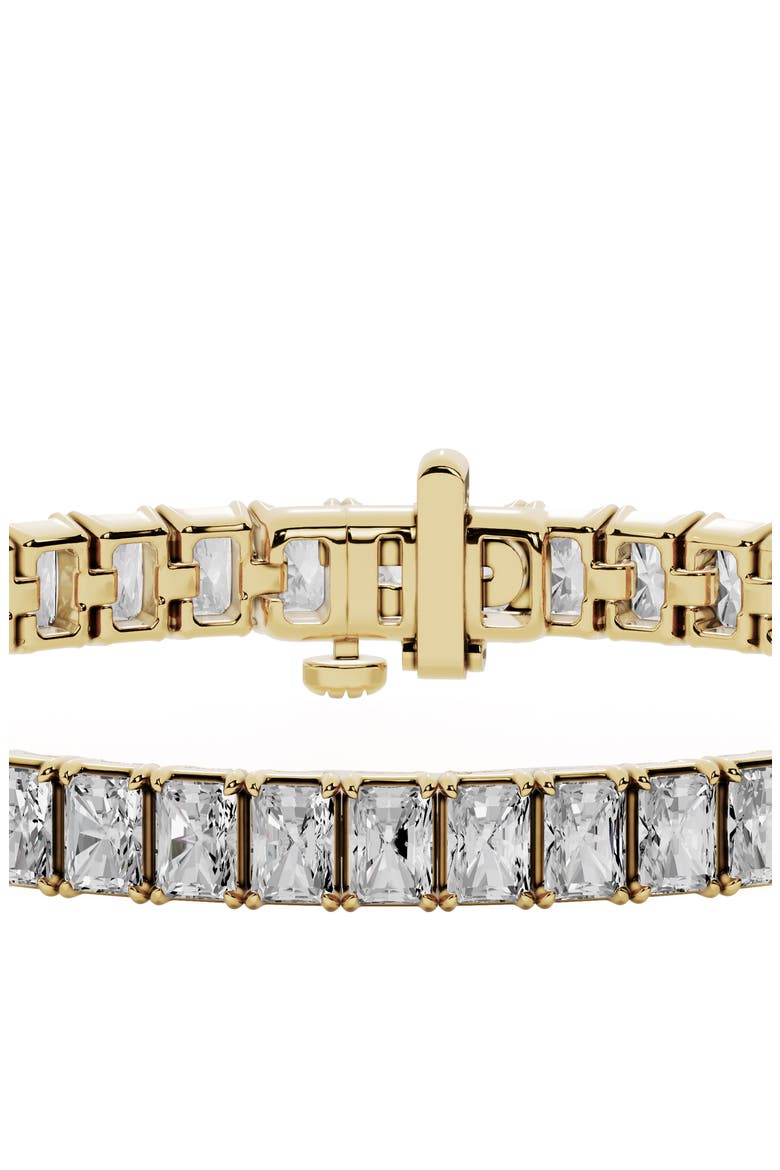 18K Gold Radiant Lab Created Diamond Tennis Bracelet - 9.6 ctw (Nordstrom Exclusive), Alternate, color, 18K YELLOW GOLD