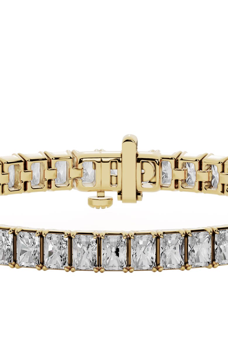Jennifer Fisher 18K Gold Radiant Lab Created Diamond Tennis Bracelet - 9.6 ctw, Alternate, color, 18K Yellow Gold
