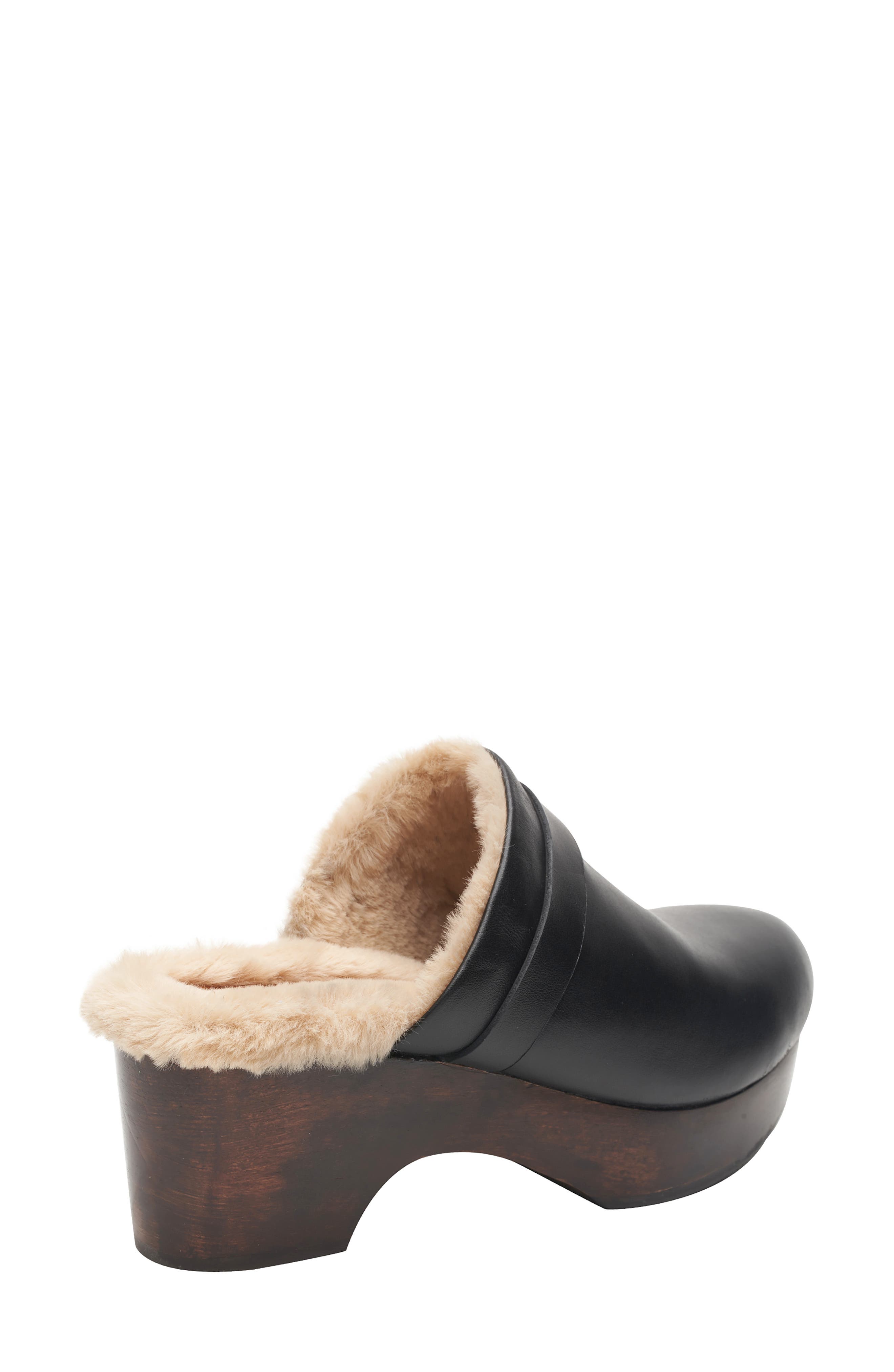 André Assous Sofi Faux Shearling Lined Water Resistant Clog, Alternate, color, 