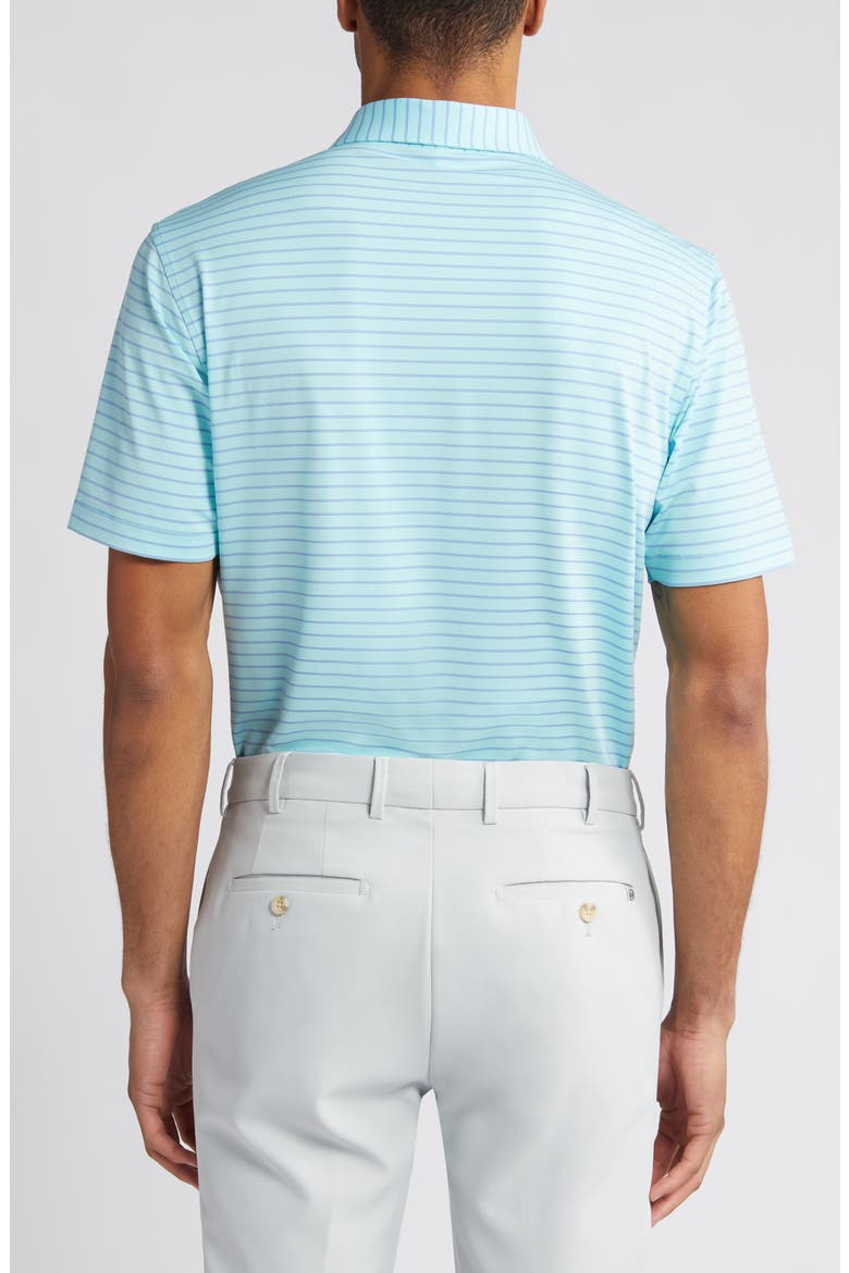 Drum Stripe Performance Jersey Polo, Alternate, color, CABANA BLUE