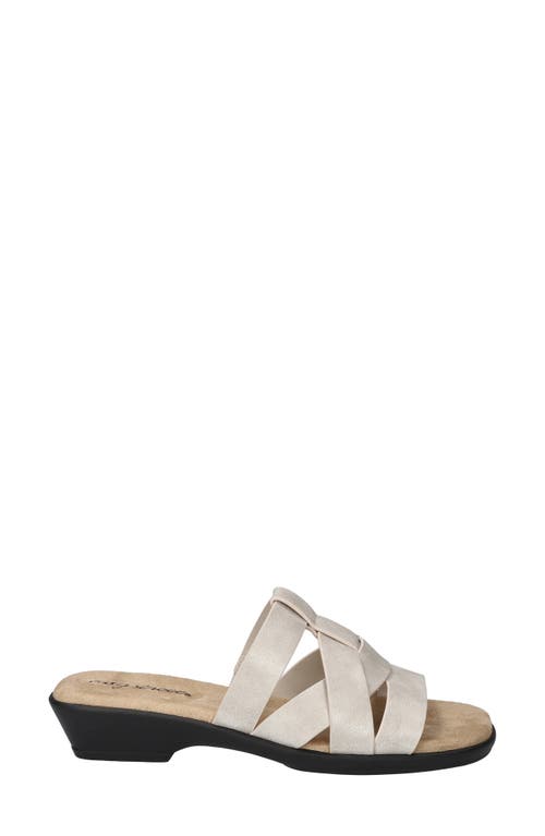 Easy Street Lakeport Slide Sandal In Silver