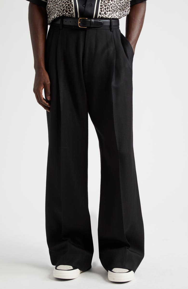 AMIRI Double Pleat Pants, Main, color, Black