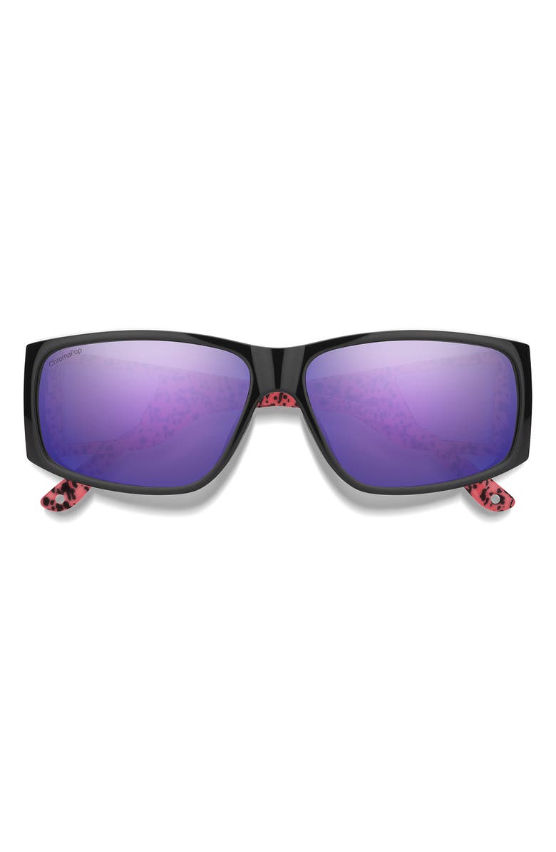 Smith Monroe Peak 62mm Oversize ChromaPop<sup>™</sup> Polarized Sunglasses, Main, color, Wild Child / Chromapop Violet