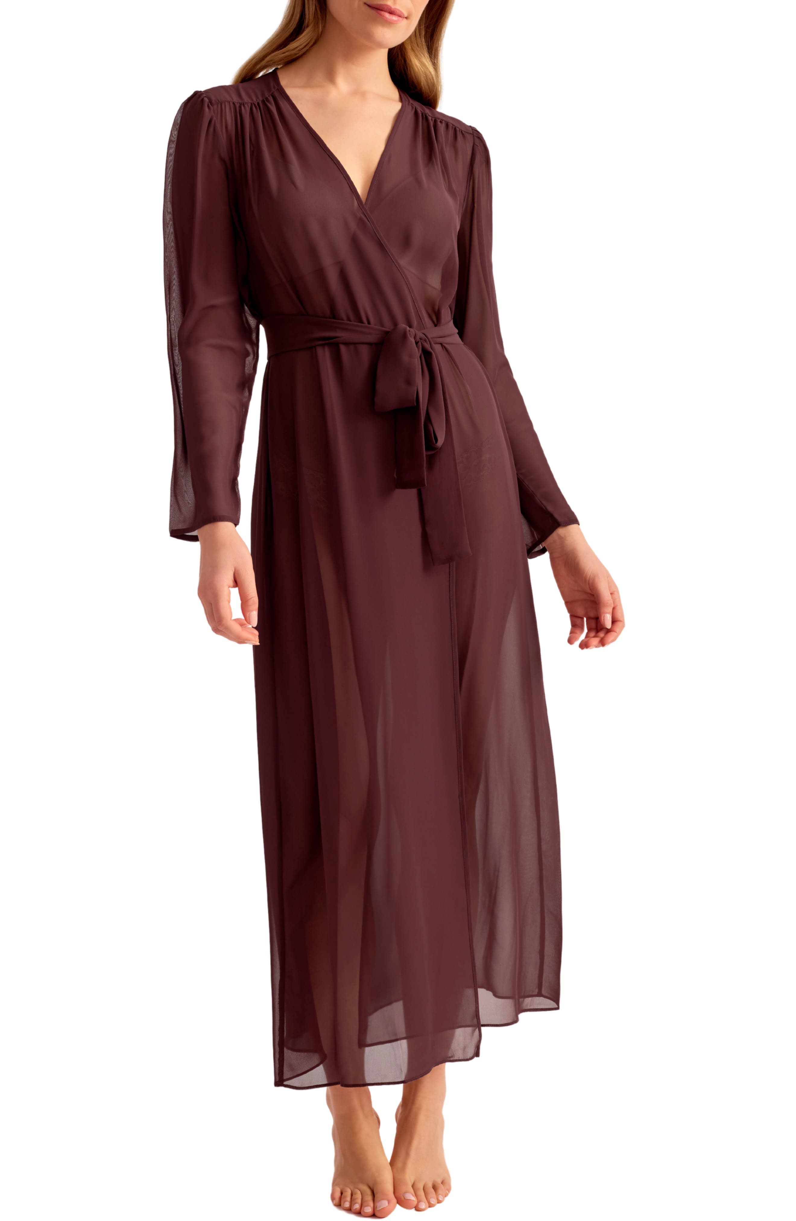 Rya Collection Lovely Chiffon Robe (Women) | Nordstrom