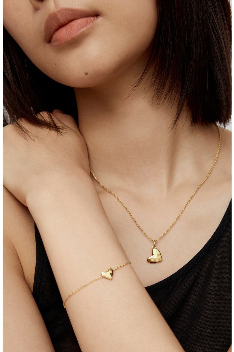Heart Pendant Necklace, Alternate, color, 18CT GOLD VERMEIL