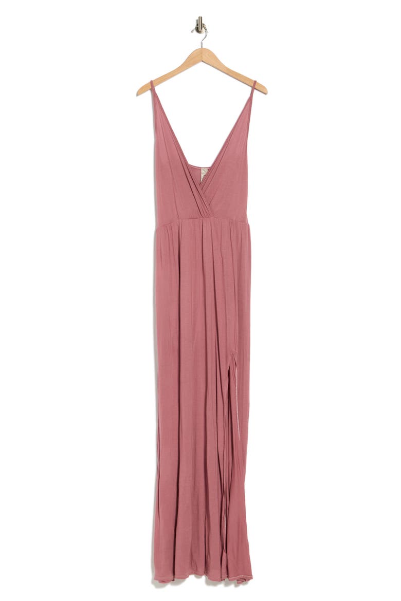 Sleeveless Maxi Dress, Alternate, color, DARK MAUVE