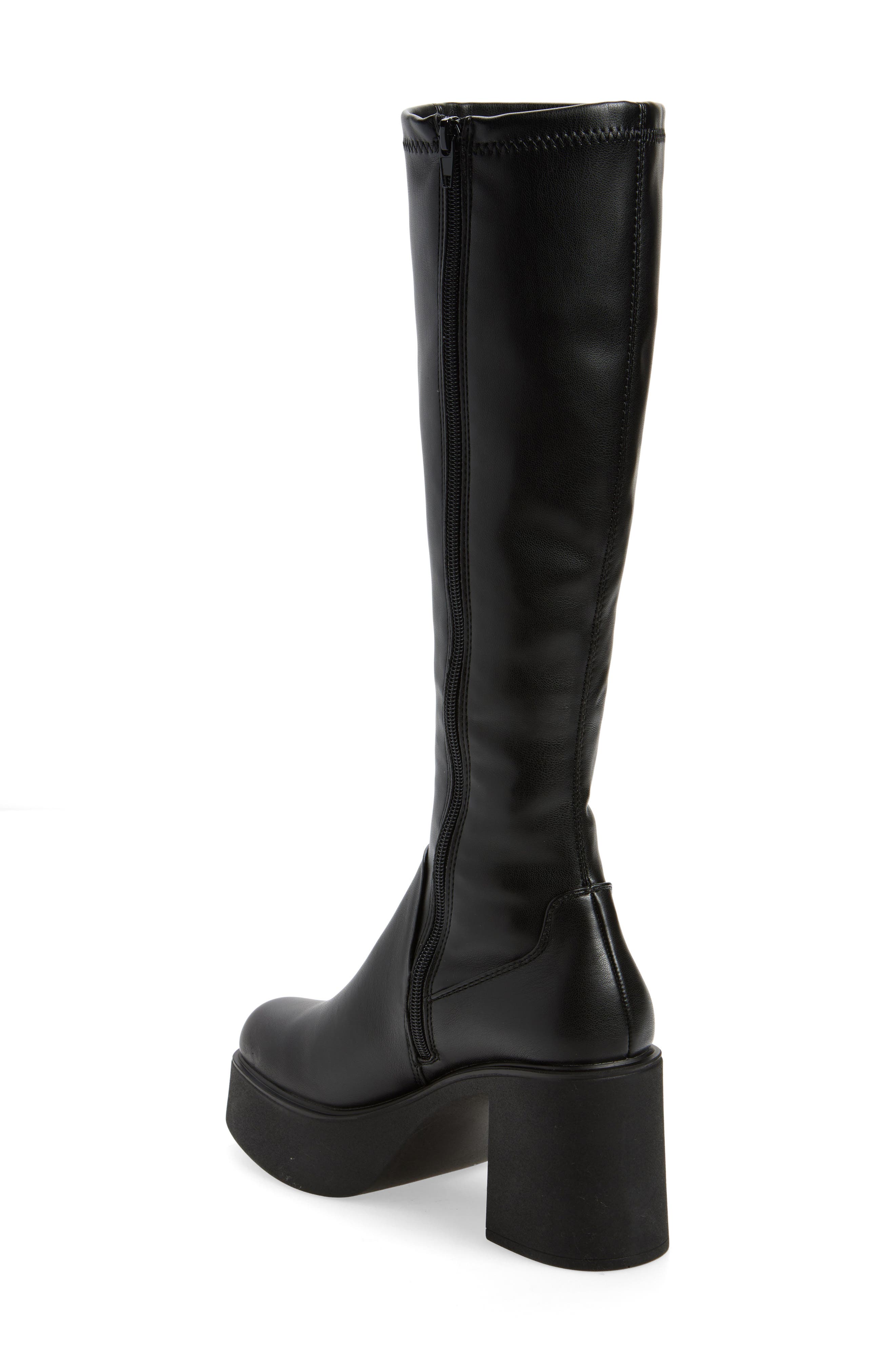Steve Madden Konna Platform Knee High Boot, Alternate, color, Black