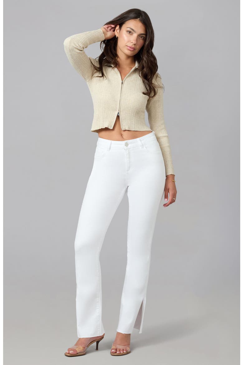 Billie High Rise Bootcut Jeans, Alternate, color, White