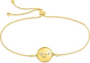 Sterling Forever Sterling Silver Constellation Disk Bolo Bracelet