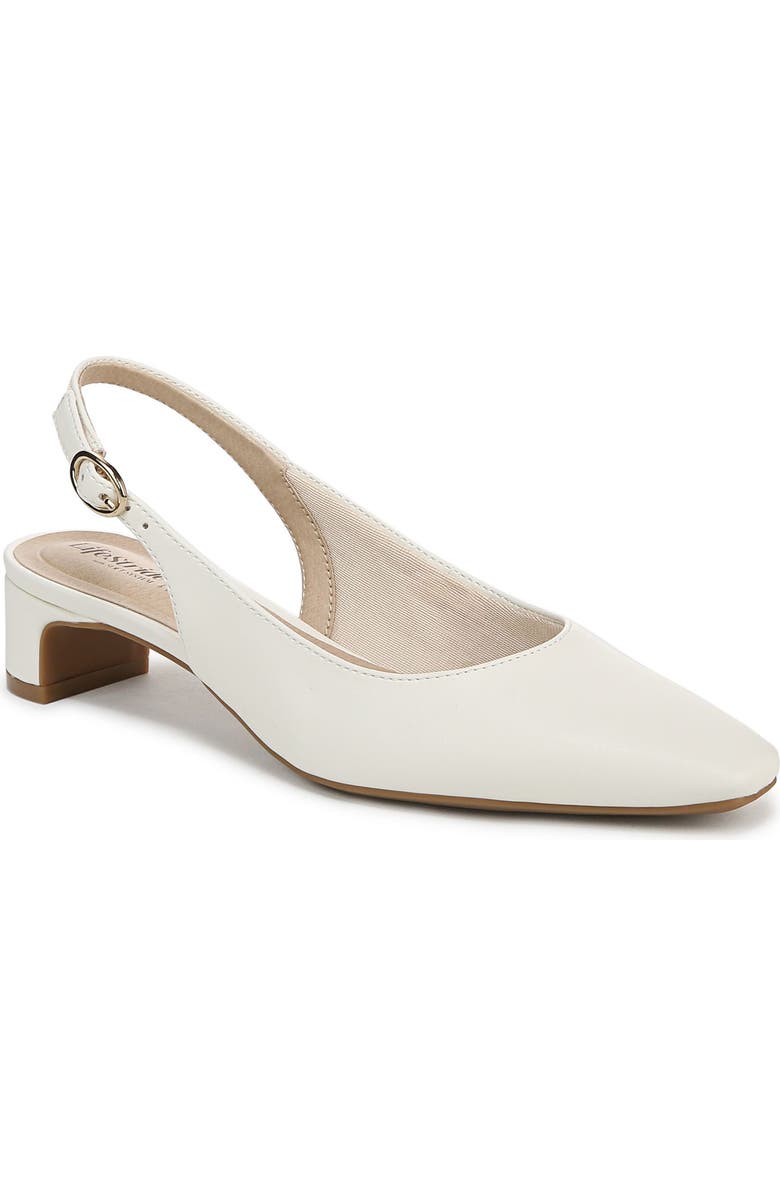 LifeStride Lorena Slingback Pump, Main, color, White