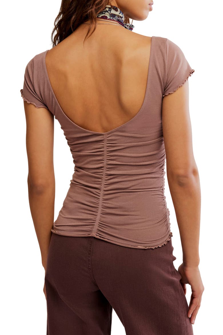 Little Extra T-Shirt, Alternate, color, CHOCOLATE MALT