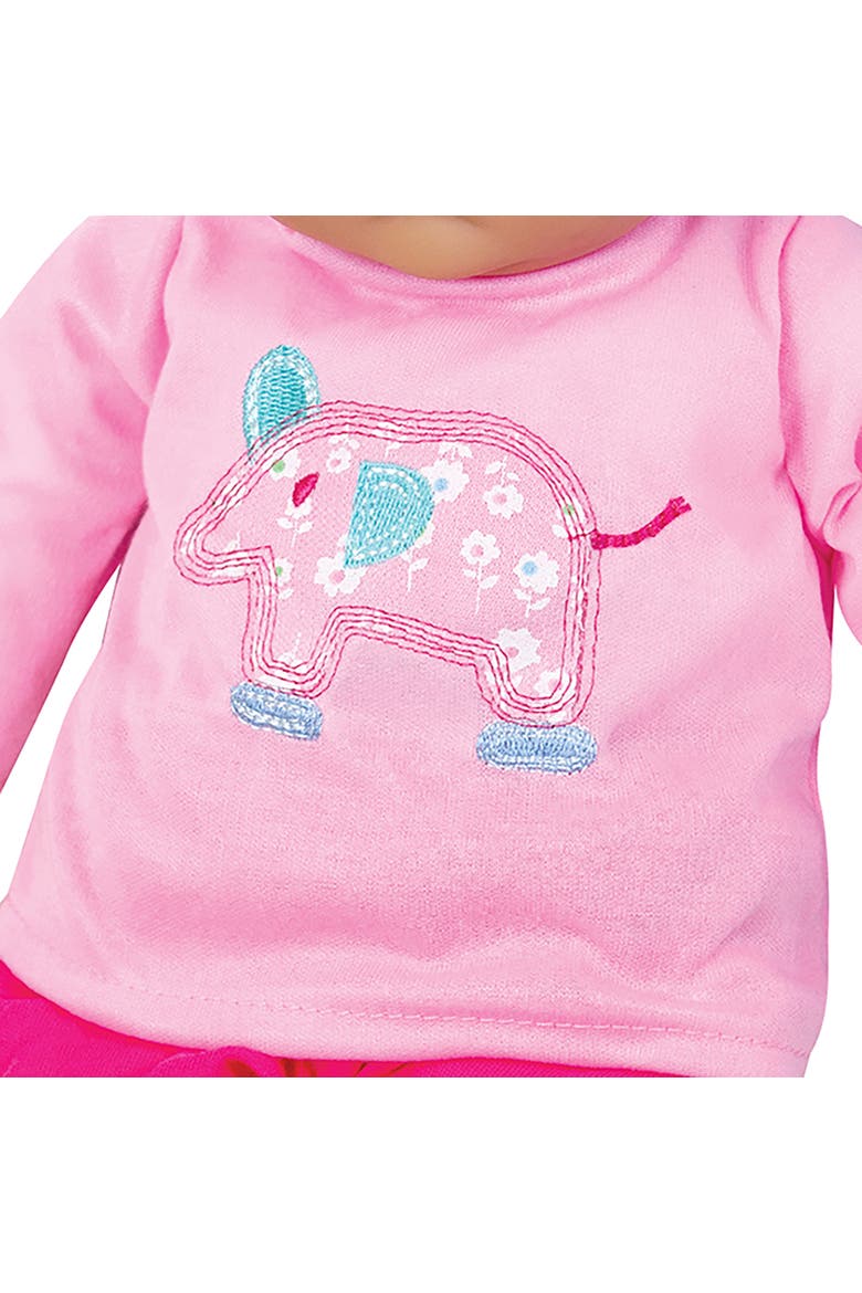 16 Inch Interactive Baby Doll Beatrice, Hot Pink & Elephant Outfit, Cap, Alternate, color, Multicolored