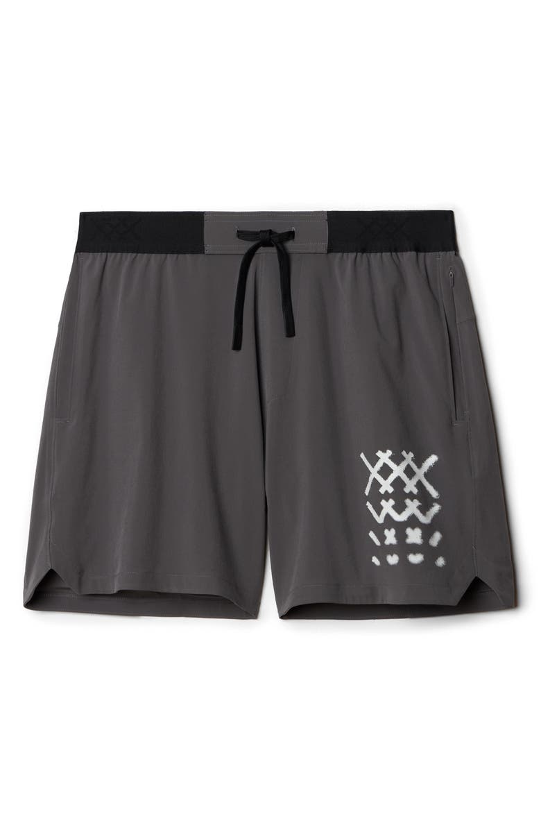 Rhone Base Training Shorts, Alternate, color, Gravel