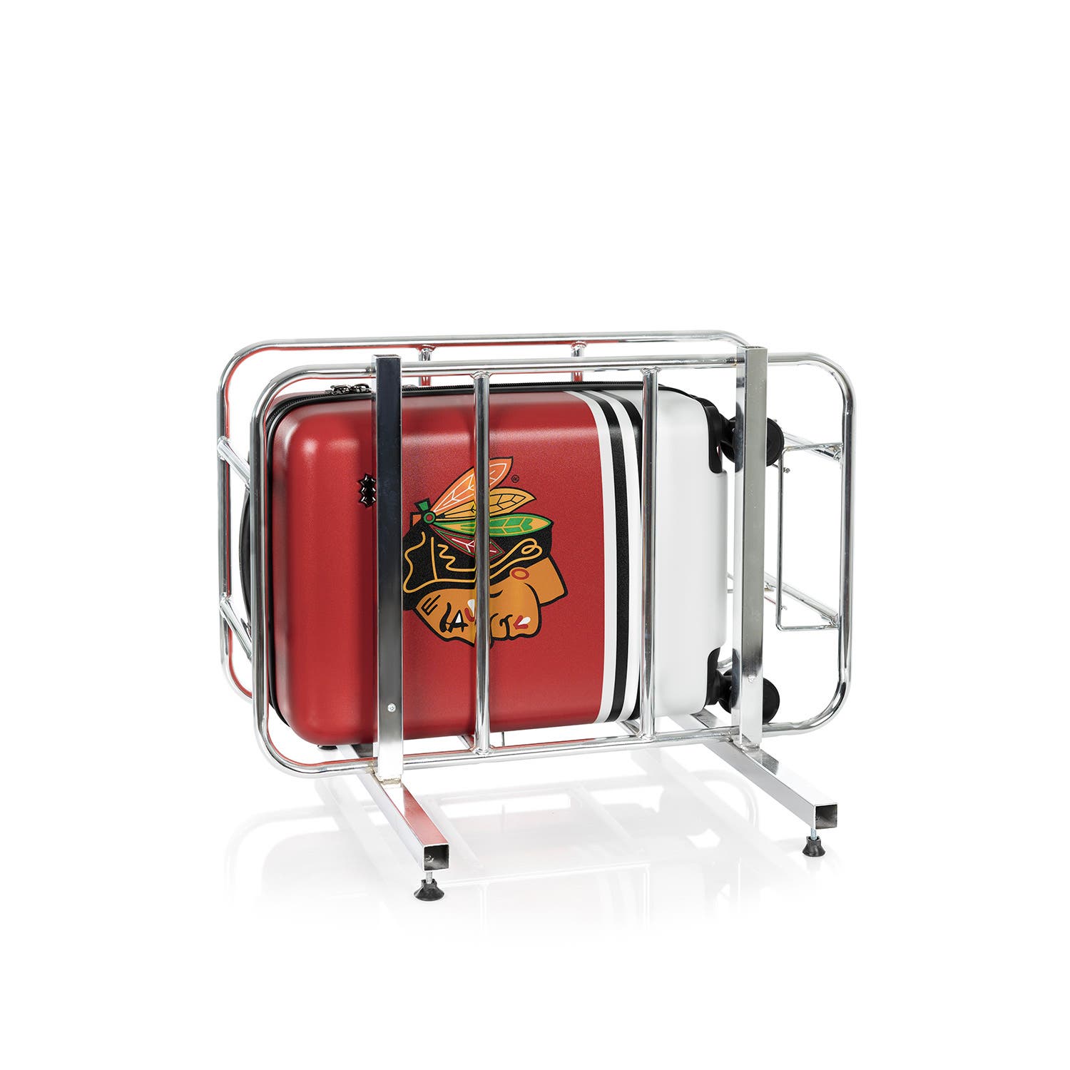 Heys NHL 21 Inch Luggage - Chicago Blackhawks, Alternate, color, Red
