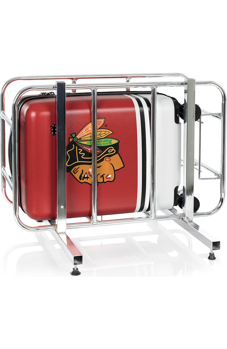 Heys NHL 21 Inch Luggage - Chicago Blackhawks, Alternate, color, Red