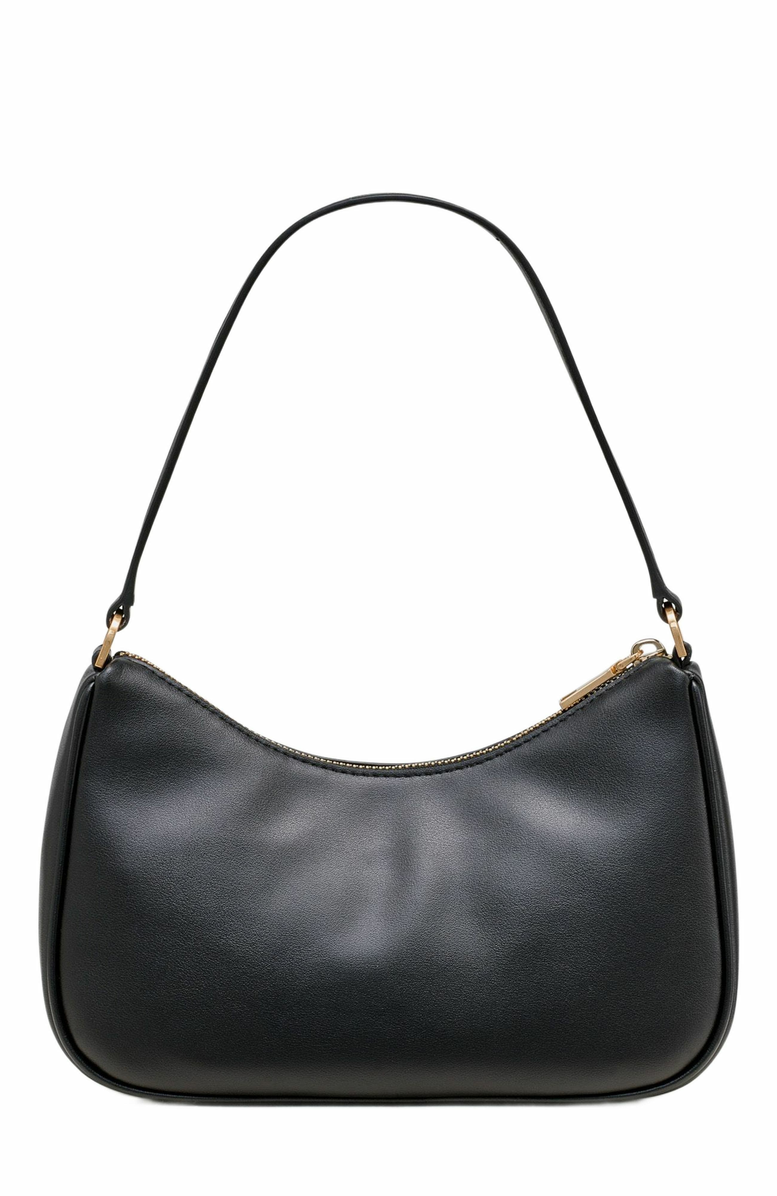 DKNY Philo Top-Zip Shoulder Bag, Alternate, color, Blk/Black