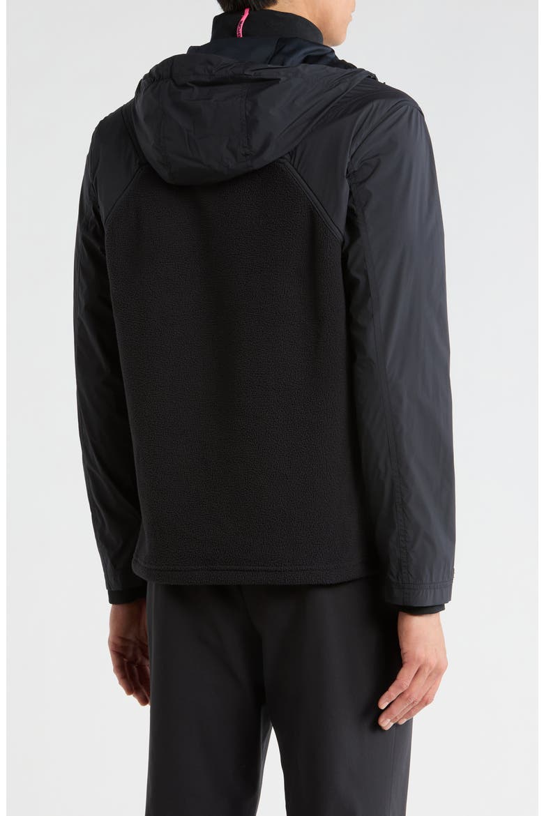 Stretch Tech Fleece Hooded Golf Jacket, Alternate, color, ONYX