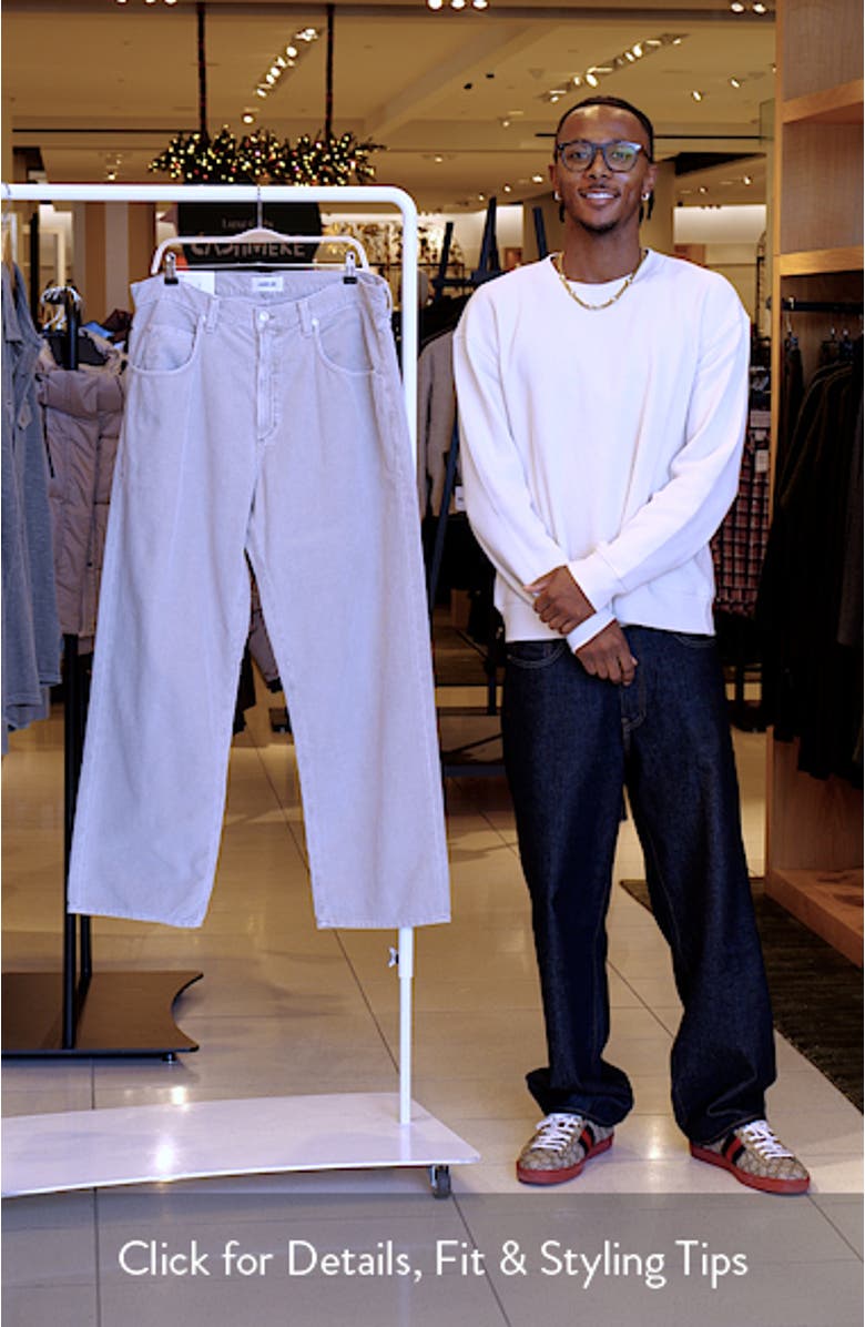 Fusion Corduroy Straight Leg Jeans, sales video thumbnail