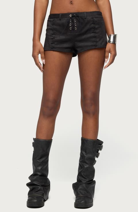 Sloane Faux Suede Micro Shorts