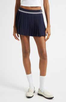 Sporty & Rich Abigail Logo Detail Miniskirt